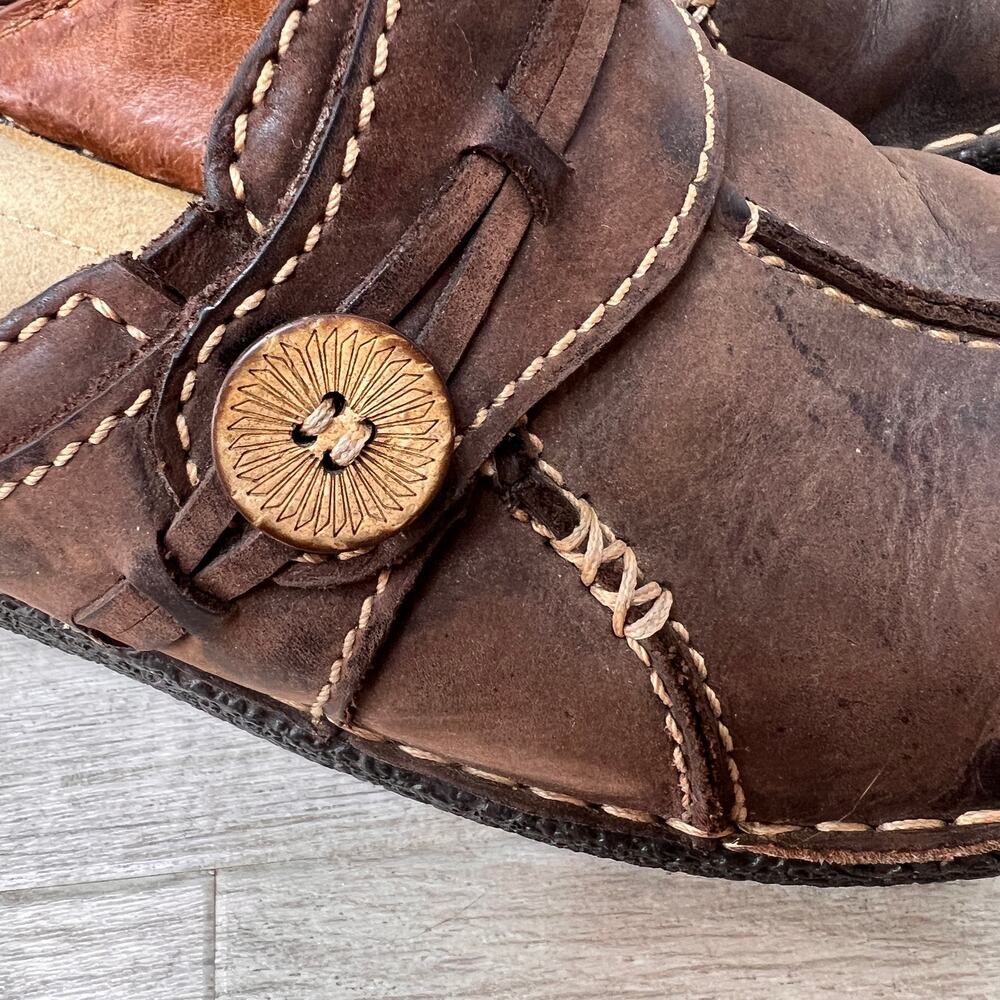 Clarks Shoes Womens SZ 7M Brown Artisan Collection Inca Amy Mules Slip On Clogs - Picture 5 of 15